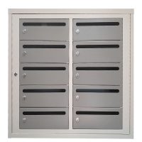 Buzonera Guardasobres Metálica de 10 puertas