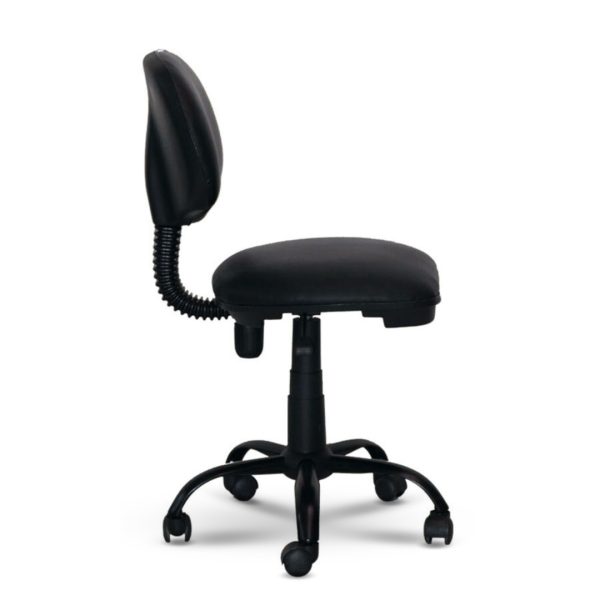 Silla de escritorio DI PARMA en Ecocuero Negro - Imagen 3