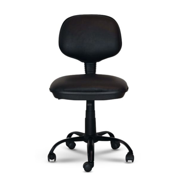 Silla de escritorio DI PARMA en Ecocuero Negro - Imagen 2