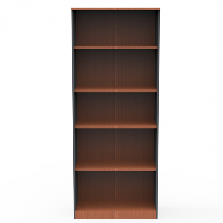 Armario de Oficina en Madera Abierto. Cerezo. Alto 200 cm - Prontometal