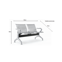 Sillas-Tandem-de-espera-CONFORLFEX-de-2-asientos-línea