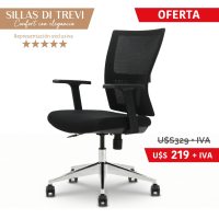 Silla de escritorio DI TREVI MESH Negra