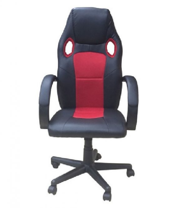 Silla de escritorio  GAMER Ergonómica Negra y roja