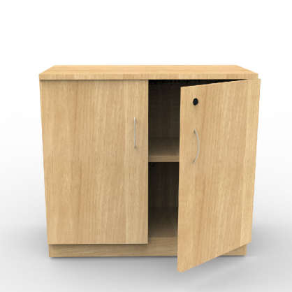 Armario de Oficina en Madera. Roble Claro. Alto 75 cm. - Prontometal