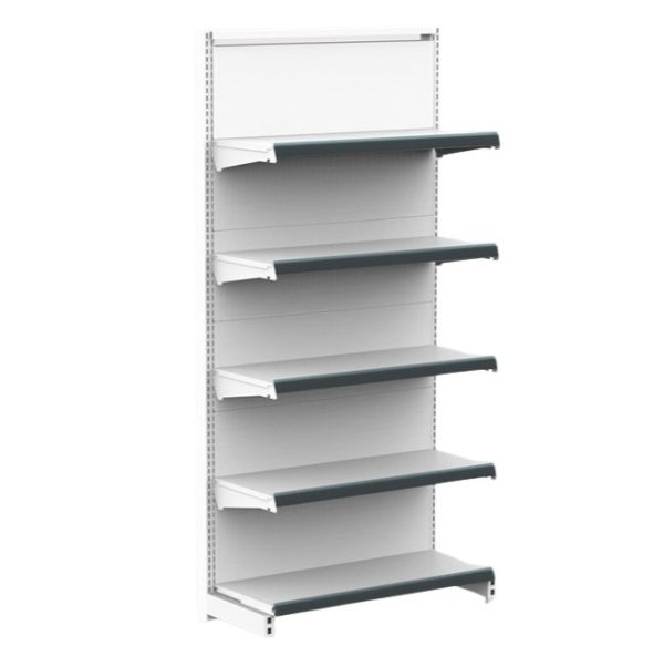 Góndola Inicial Simple (5 estantes) altura 1.95 Mts