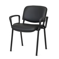 Silla MILAN en Ecocuero negro