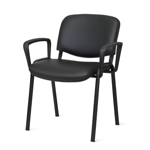 Silla MILAN en Ecocuero negro