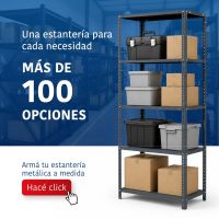 HACÉ CLICK Y ARMÁ TU ESTANTERÍA METÁLICA A MEDIDA