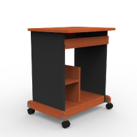 Mesa-escritorio-Pc-Prontometal-bandeja-extraíble-Melamínico-cerezo