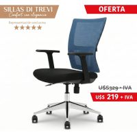 Silla de escritorio DI TREVI MESH Azul claro mesh