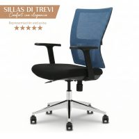 Silla de escritorio DI TREVI MESH Celeste