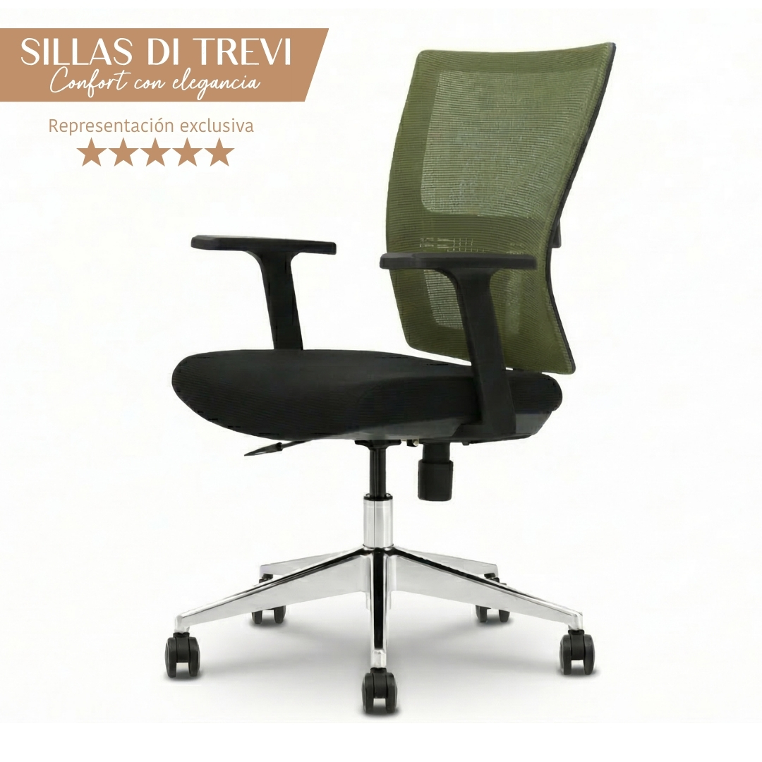 Silla de escritorio DI TREVI MESH Gris