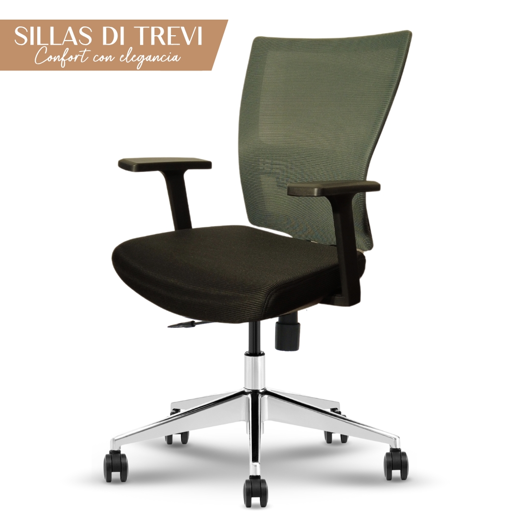 Silla de escritorio DI TREVI MESH Gris