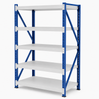 Prontokit modelo Prontorack Liviano Módulo inicial de 5 niveles 2 x 1 x 0.60 Mts 1000Kgs