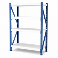 Prontokit modelo Prontorack liviano Módulo Inicial de 5 niveles 2 x 1 x 0.40 Mts 1000 Kgs