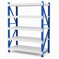 Prontokit modelo Prontorack liviano Módulo Inicial de 5 niveles 2 x 1 x 0.40 Mts 1000 Kgs
