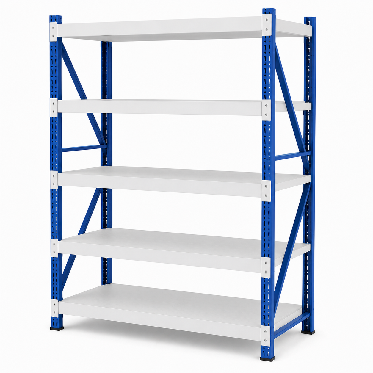 Prontokit modelo Prontorack liviano Módulo Inicial de 5 niveles 2 x 1 x 0.40 Mts 1000 Kgs