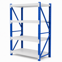 Prontokit modelo Prontorack liviano Módulo Inicial de 4 niveles 2 x 1 x 0.40 Mts 800 Kgs