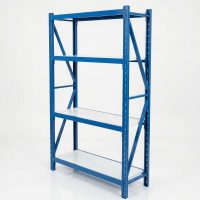 Prontokit modelo Prontorack liviano Módulo Inicial de 4 niveles 2 x 1 x 0.40 Mts 800 Kgs