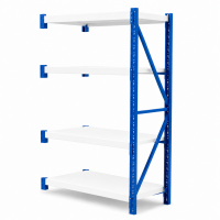 Prontokit modelo Prontorack liviano Módulo siguiente de 4 niveles 2 x 1 x 0.60 Mts 800 Kgs