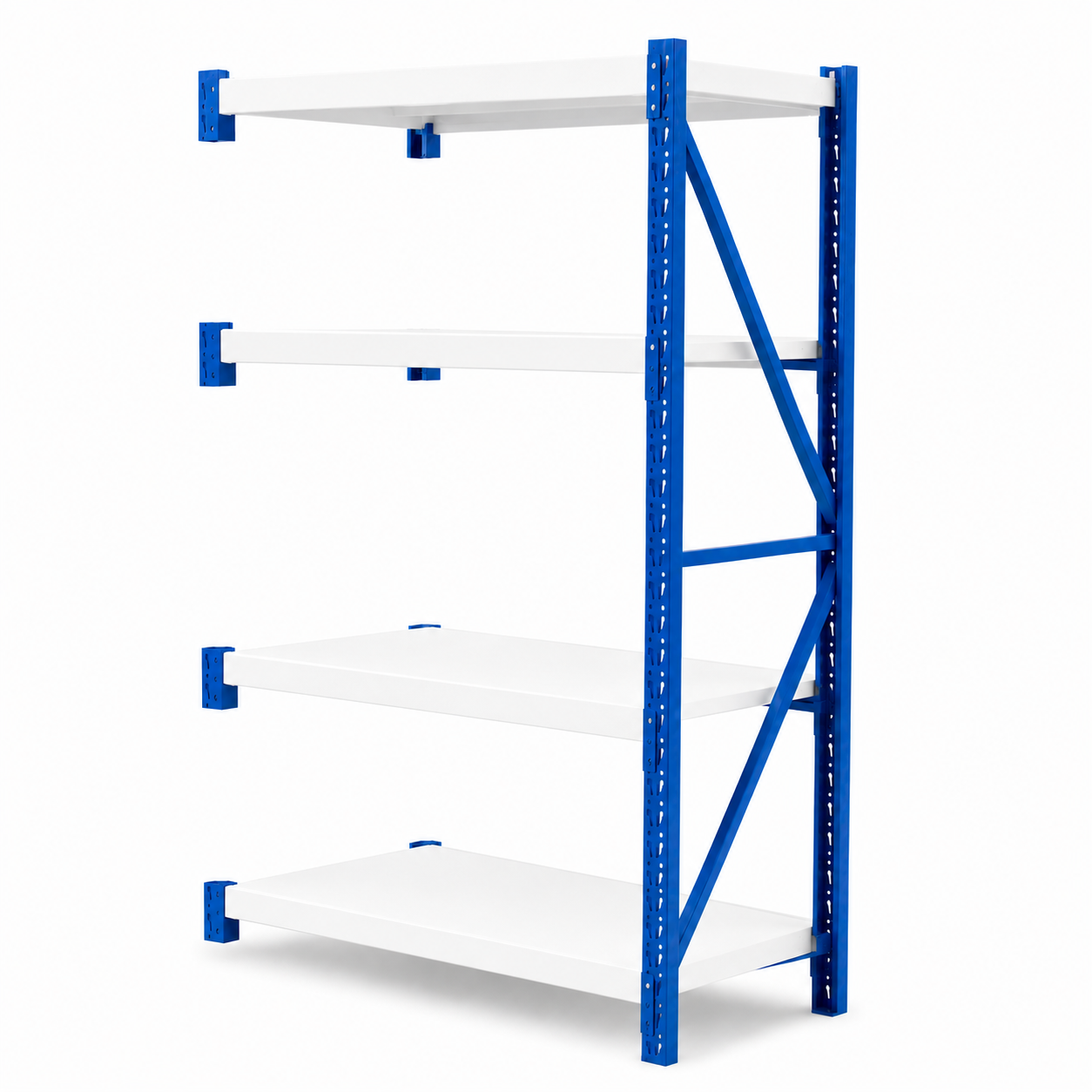 Prontokit modelo Prontorack liviano Módulo siguiente de 4 niveles 2 x 1 x 0.60 Mts 800 Kgs