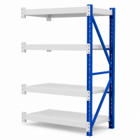 Prontokit modelo Prontorack liviano Módulo siguiente de 4 niveles 2 x 1 x 0.60 Mts 800 Kgs