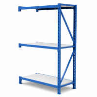 Prontokit modelo Prontorack liviano Módulo siguiente de 3 niveles 2 x 1 x 0.60 Mts 600 Kgs