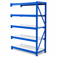 Prontokit modelo Prontorack liviano Módulo siguiente de 5 niveles 2 x 1 x 0.60 Mts 1000 Kgs