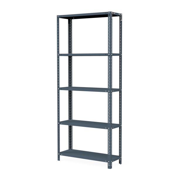 Estantería Metálica Clásica Prontometal de 2.4 m Con 5 Estantes Reforzados De 84 x 30 cm