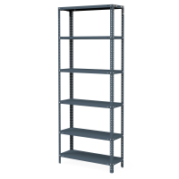Estantería Metálica Clásica Prontometal de 3 m Con 6 Estantes Reforzados De 84 x 30 cm