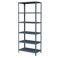 Estantería Metálica Clásica Prontometal de 3 m Con 6 Estantes Reforzados De 84 x 45 cm