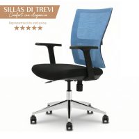 Silla de escritorio DI TREVI MESH Azul claro