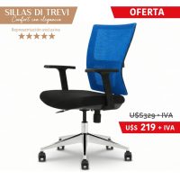 Silla de escritorio DI TREVI MESH Azul oscuro