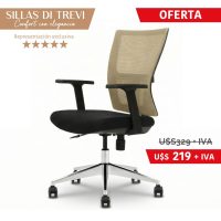Silla de escritorio DI TREVI MESH Beige mesh
