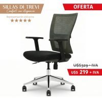 Silla de escritorio DI TREVI MESH Gris oscuro