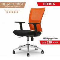 Silla de escritorio DI TREVI MESH Naranja