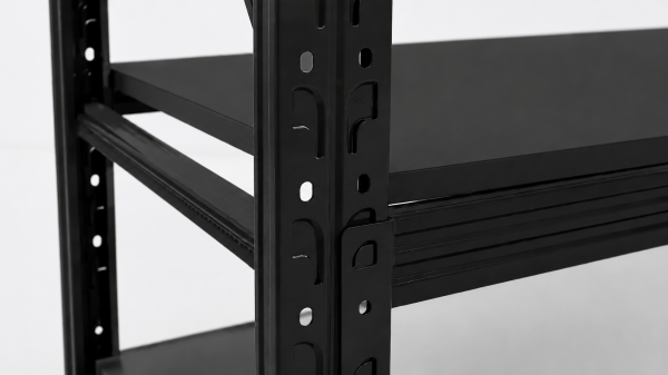Estantería Metálica de Fácil Encastre Acero Prontometal Módulo Siguiente Negro 2 x 1 x 0.60 Mts 600Kgs - Imagen 4
