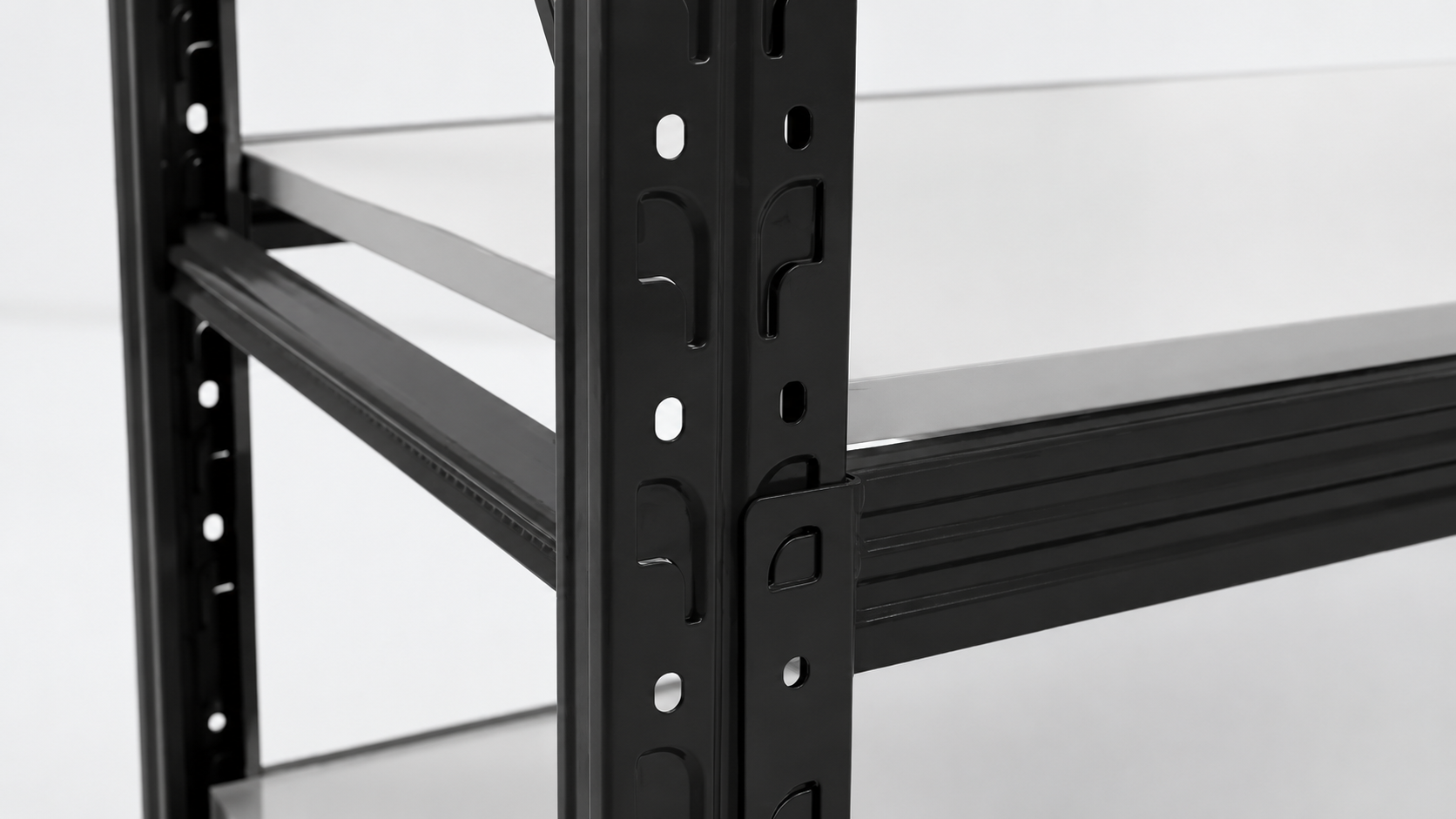 Prontokit modelo Prontorack liviano Módulo siguiente Negro de 3 niveles 2 x 1 x 0.60 Mts 600 Kgs - Imagen 4