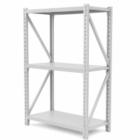 Prontokit modelo Prontorack Liviano Módulo inicial Blanco de 3 niveles 2 x 1 x 0.60 Mts 600Kgs