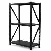 Prontokit modelo Prontorack Liviano Módulo inicial Negro de 3 niveles 2 x 1 x 0.60 Mts 600Kgs