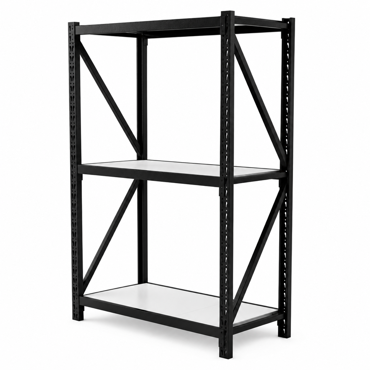 Prontokit modelo Prontorack Liviano Módulo inicial Negro de 3 niveles 2 x 1 x 0.60 Mts 600Kgs