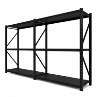 Estantería Metálica de Fácil Encastre Acero Prontometal Módulo Siguiente Negro 2 x 1 x 0.60 Mts 600Kgs
