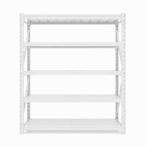 Estantería metálica de fácil encastre Acero Prontometal Blanco 2 X 2 X 0.60 Mts 1000Kgs - Imagen 2