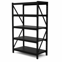 Prontokit modelo Prontorack Liviano Módulo inicial Negro de 5 niveles 2 x 1 x 0.60 Mts 1000Kgs