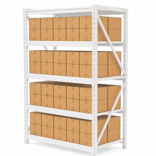 Estantería metálica de fácil encastre Acero Prontometal Blanco 2 x 1 x 0.60 Mts 1000Kgs - Imagen 2