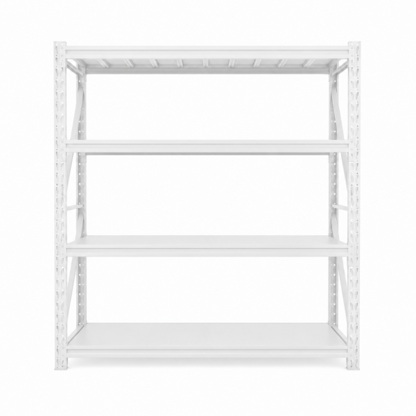 Estantería metálica de fácil encastre Acero Prontometal Blanco 2 X 2 X 0.60 Mts 800Kgs - Imagen 2