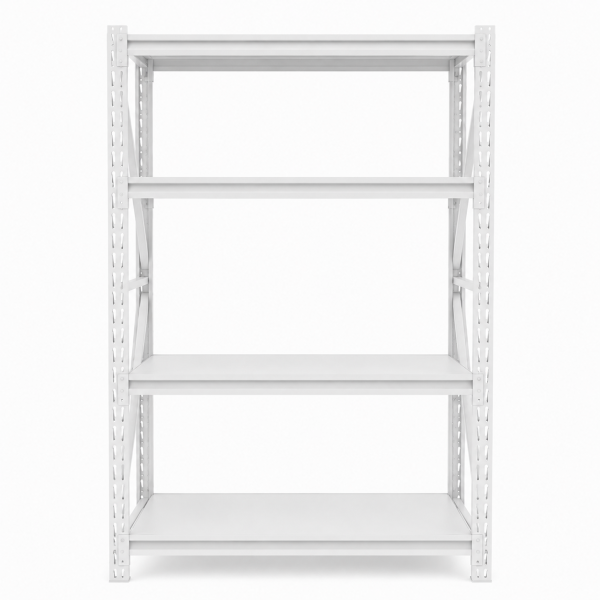 Estantería metálica de fácil encastre Acero Prontometal Blanco 2 x 1 x 0.60 Mts 800Kgs - Imagen 2