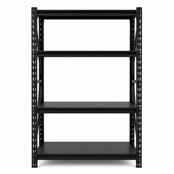 Estantería Metálica de Fácil Encastre Acero Prontometal Negro 2 x 1 x 0.60 Mts 800Kgs - Imagen 2