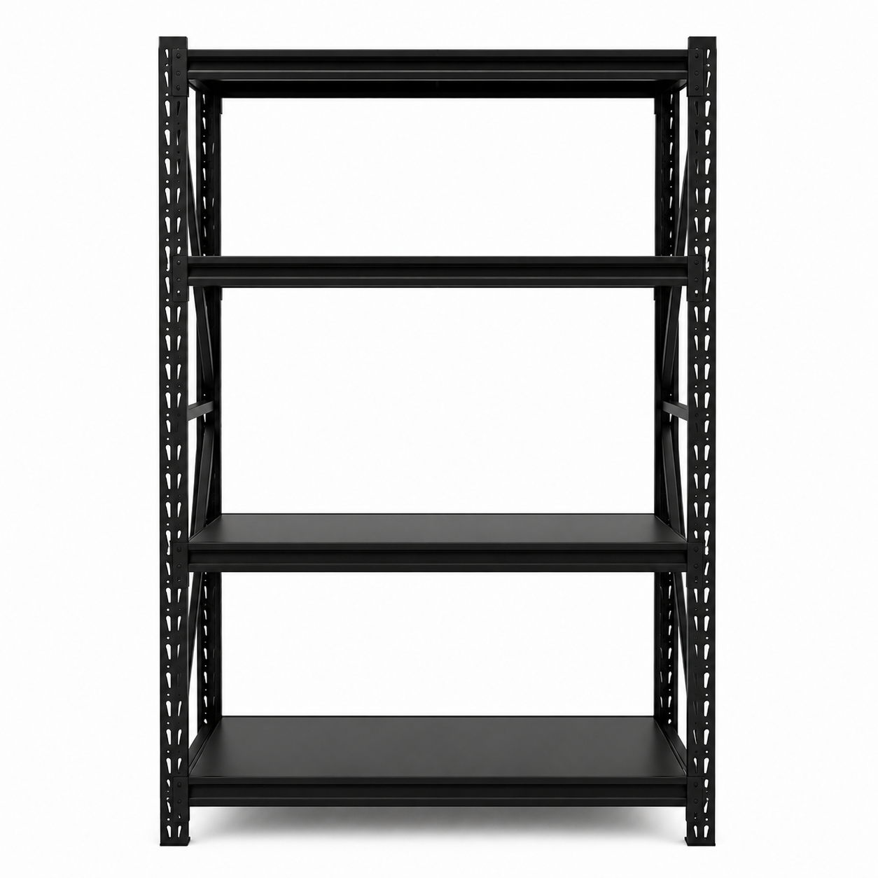 Prontokit modelo Prontorack liviano Módulo inicial Negro de 4 niveles 2 x 1 x 0.60 Mts 800 Kgs - Imagen 2