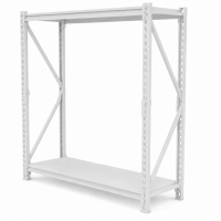 Estantería Metálica de Fácil Encastre Acero Prontometal Blanco 2 x 2x 0.60 Mts 600Kgs